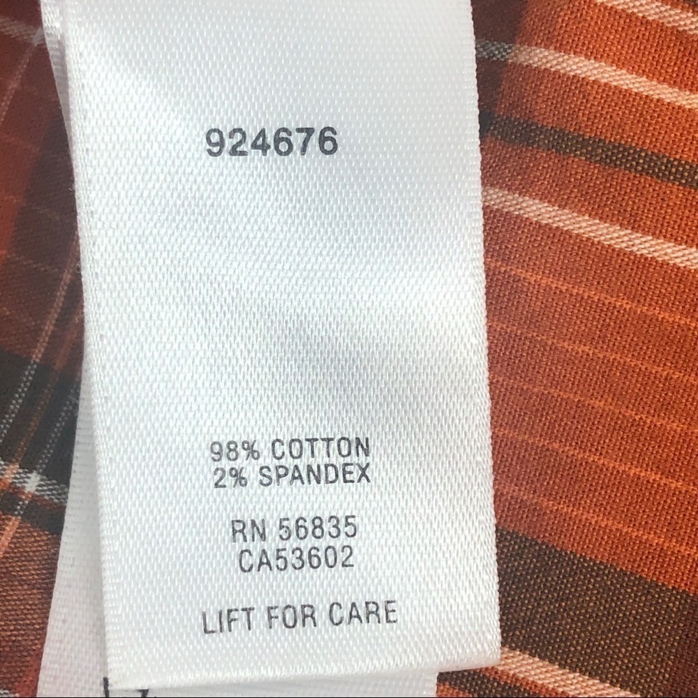 CABELA’S Women’s Button Shirt Sz Medium Multi Color Plaid Long sleeves Convert - Picture 6 of 12